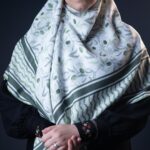 روسری نخ کایتون اسکرین شاپ مدل شاخه زیتون - Image 2