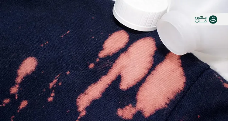 از بین بردن لکه وایتکس روی لباس رنگی