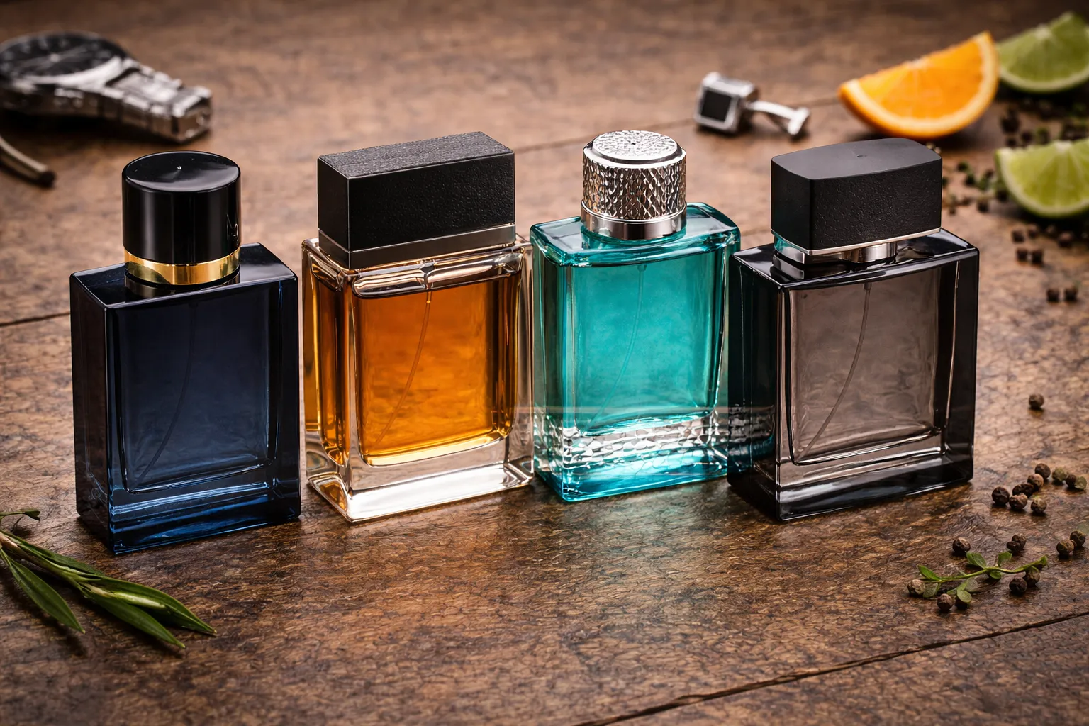 چند عطر و ادکلن مردانه با رنگ‌ها و طراحی‌های متنوع؛ انتخابی شیک برای کادو روز مرد