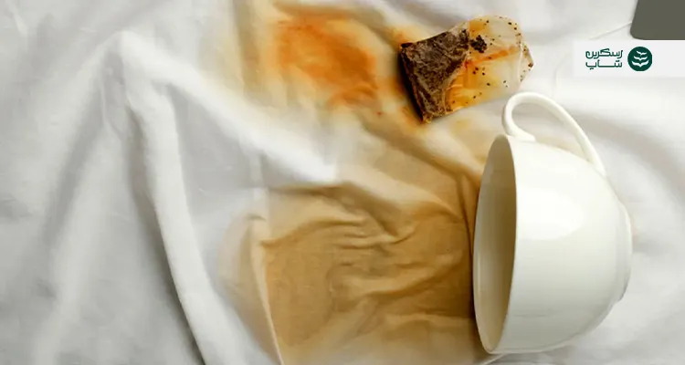 لکه چای روی لباس